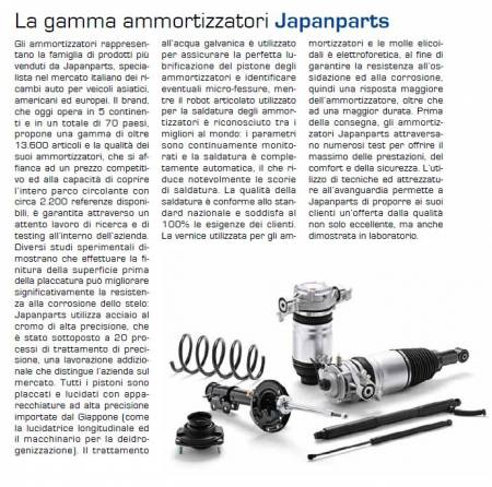 La gamma ammortizzatori Japanparts
