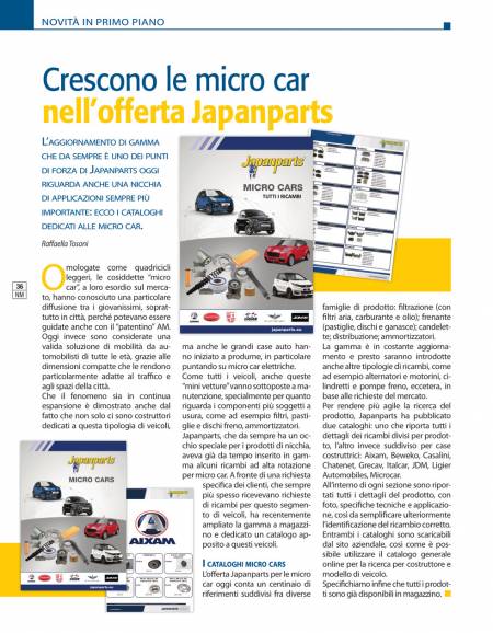 Crescono le micro car nell'offerta Japanparts